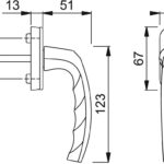 Ручка оконная Hoppe-1