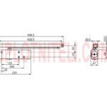 Доводчик Geze TS 3000 V з ковзною шиною